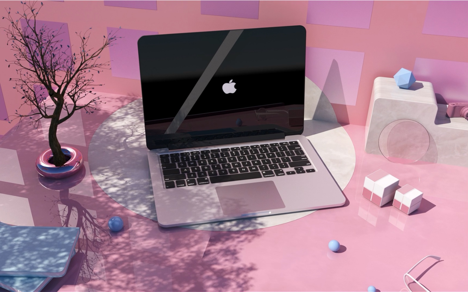 c4d三维动画-笔记本