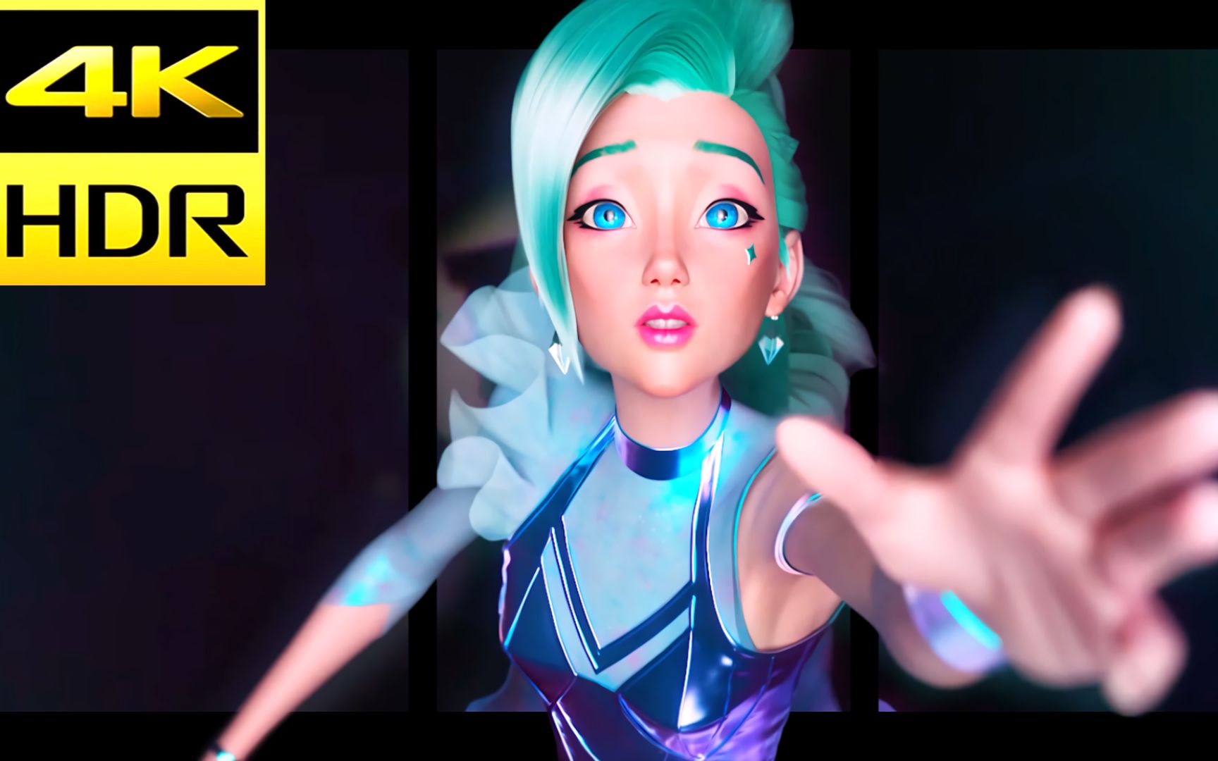 4kkdamore抠图121小时裸眼3d跃屏体验因为热爱kda所以联盟