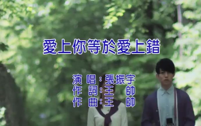 【经典版MV】爱上你等于爱上了错张振宇哔哩哔哩bilibili