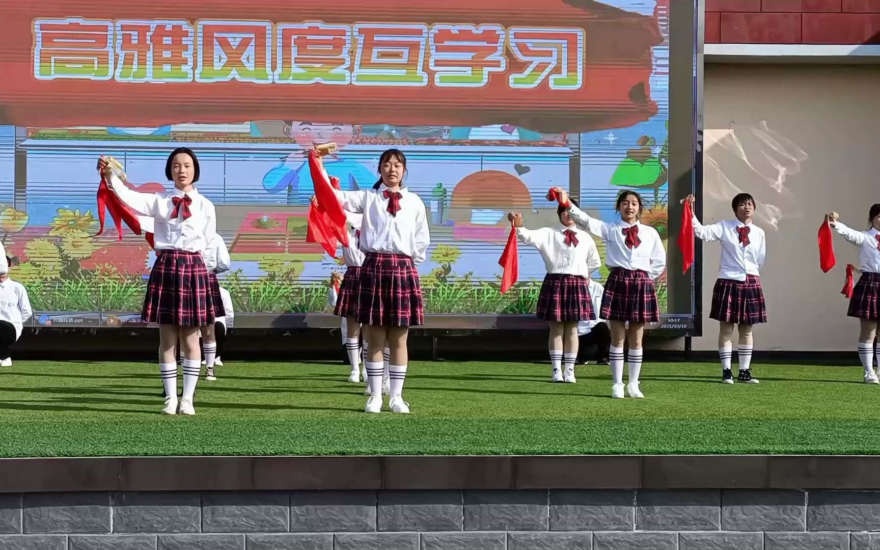 [图]临洮中学学生文明就餐歌