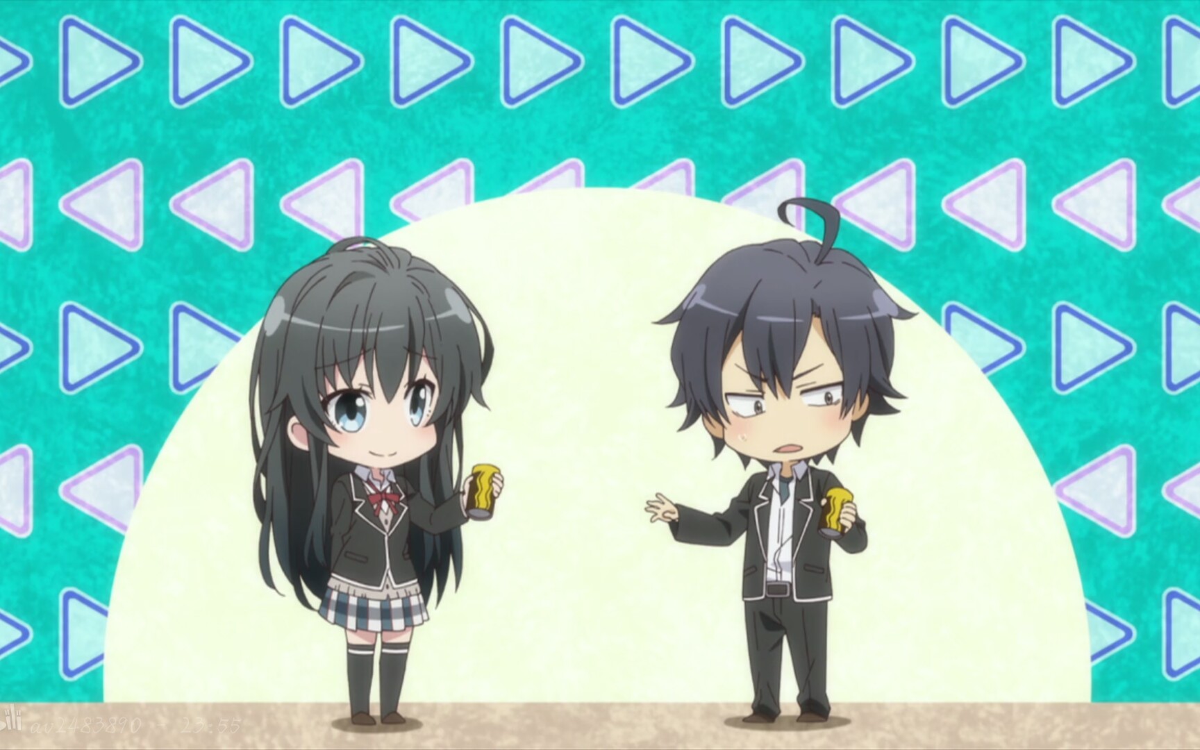 我一直都没发现! 原来春物续13集片尾的q版都有联系!