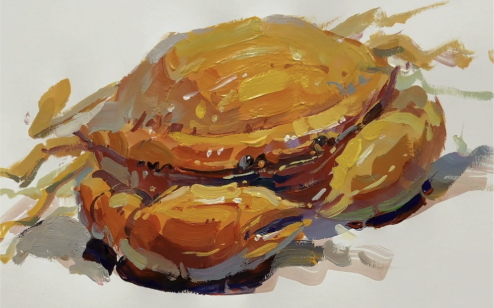 色彩单体小螃蟹