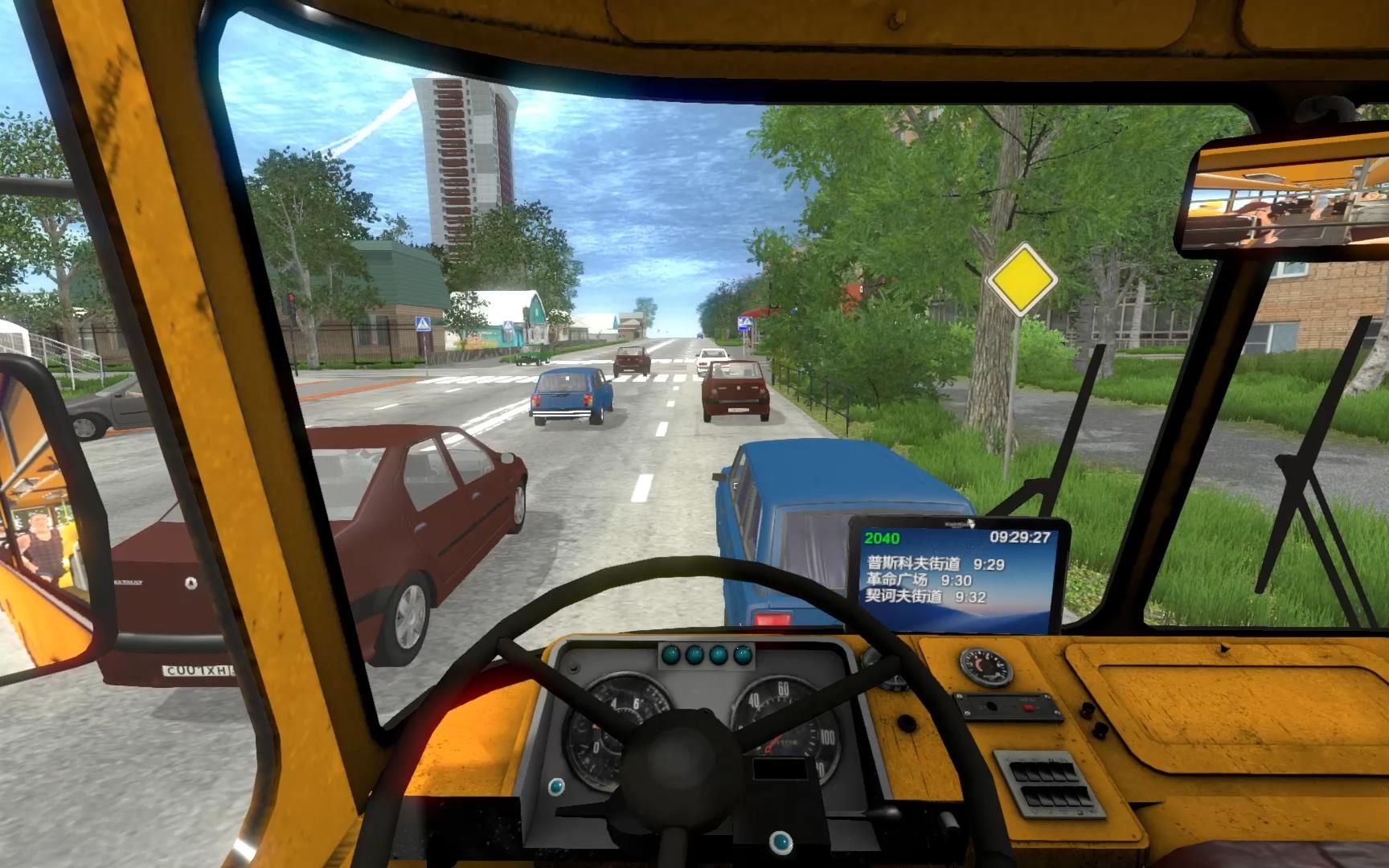 [图]【Bus Driver Simulator 2019】前苏联客车LiAZ-677M 9路环行：列宁广场-列宁广场