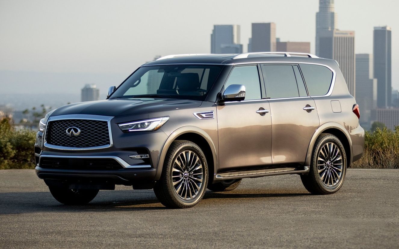 v8 7at爆400匹,内饰全面升级,2022款英菲尼迪qx80亮相_哔哩哔哩_bili