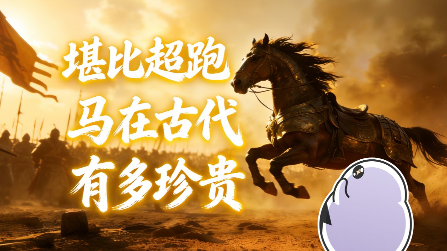 一匹马居然能换几台超跑!古代的马有多贵?-赛雷三分钟-赛雷三分钟-哔哩哔哩视频