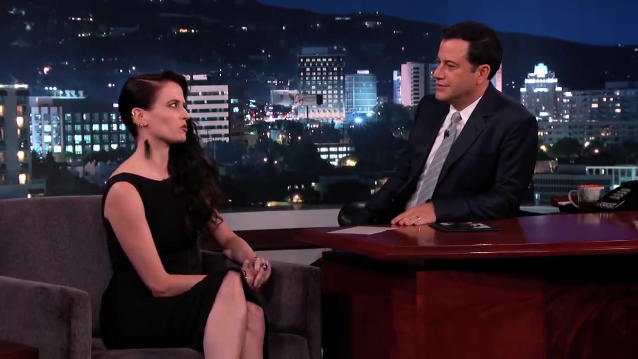 【伊娃格林】Eva Green on Jimmy Kimmel live哔哩哔哩bilibili