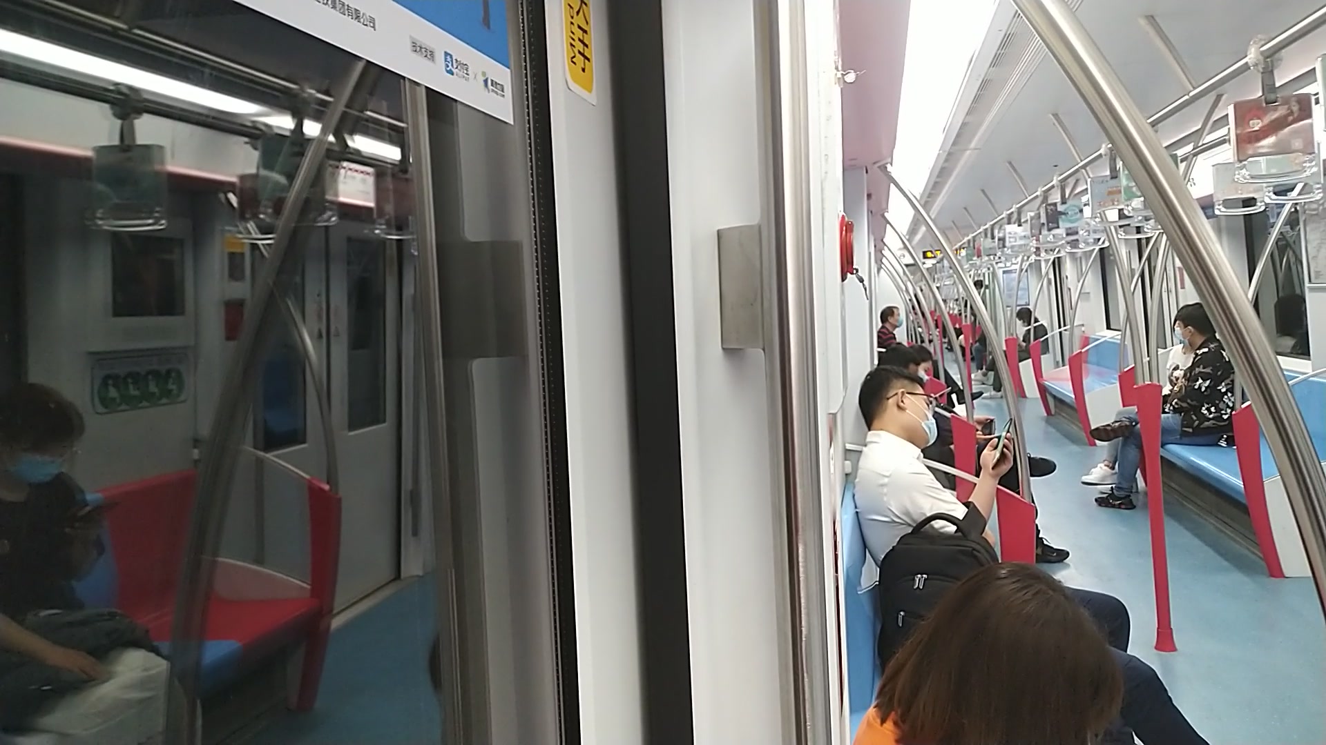 贴门录制走行音系列上海地铁6号线电花木兰忘车号了浦电路蓝村路