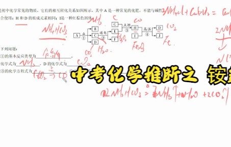 中考化学推断之 铵盐的分解 高炉炼铁哔哩哔哩bilibili