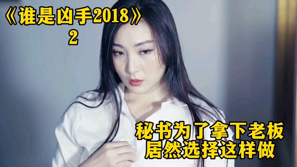 秘书为了拿下老板,居然选择这样做!电影《谁是凶手2018》哔哩哔哩bilibili