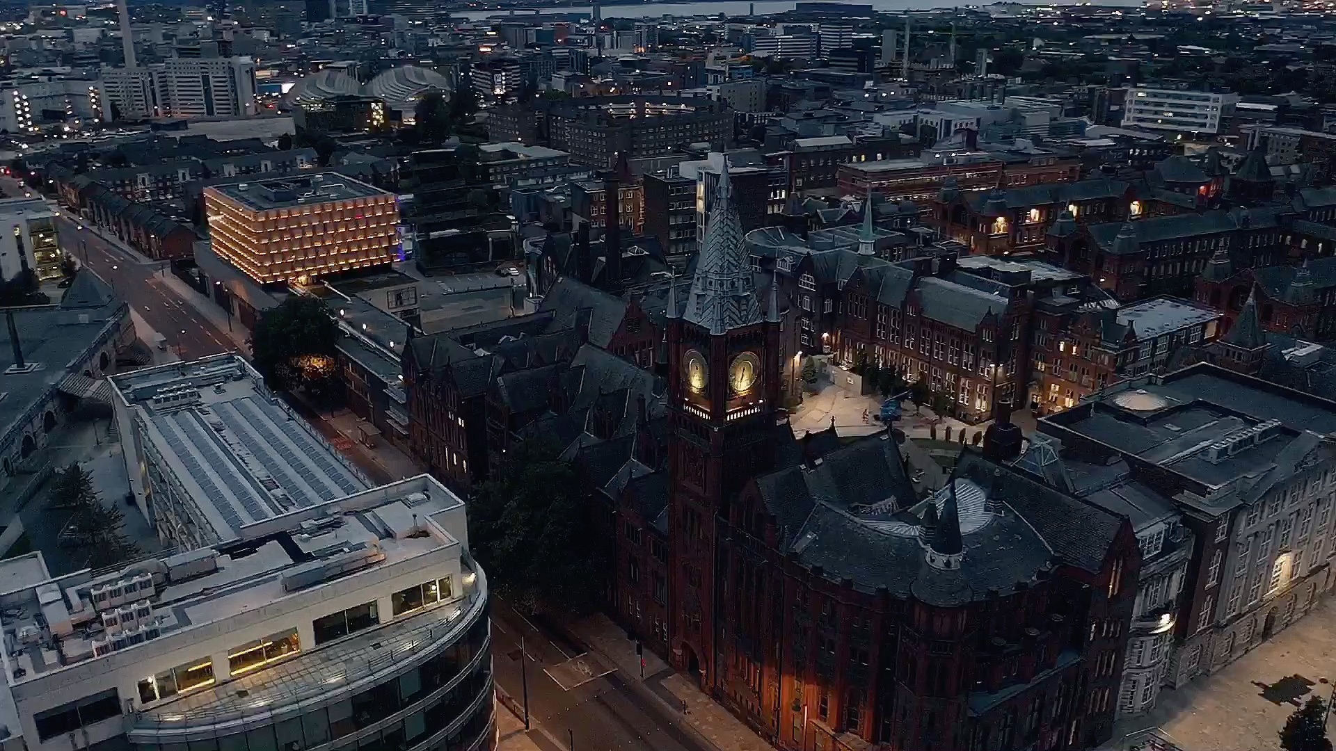 航拍利物浦大学