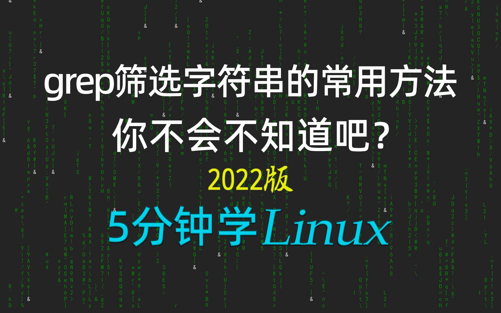 [5分钟学linux] 72grep结合正则表达式元字符中括号和加号妙用:筛选多个linux发行版名称2022新linux极速入门哔哩哔哩bilibili