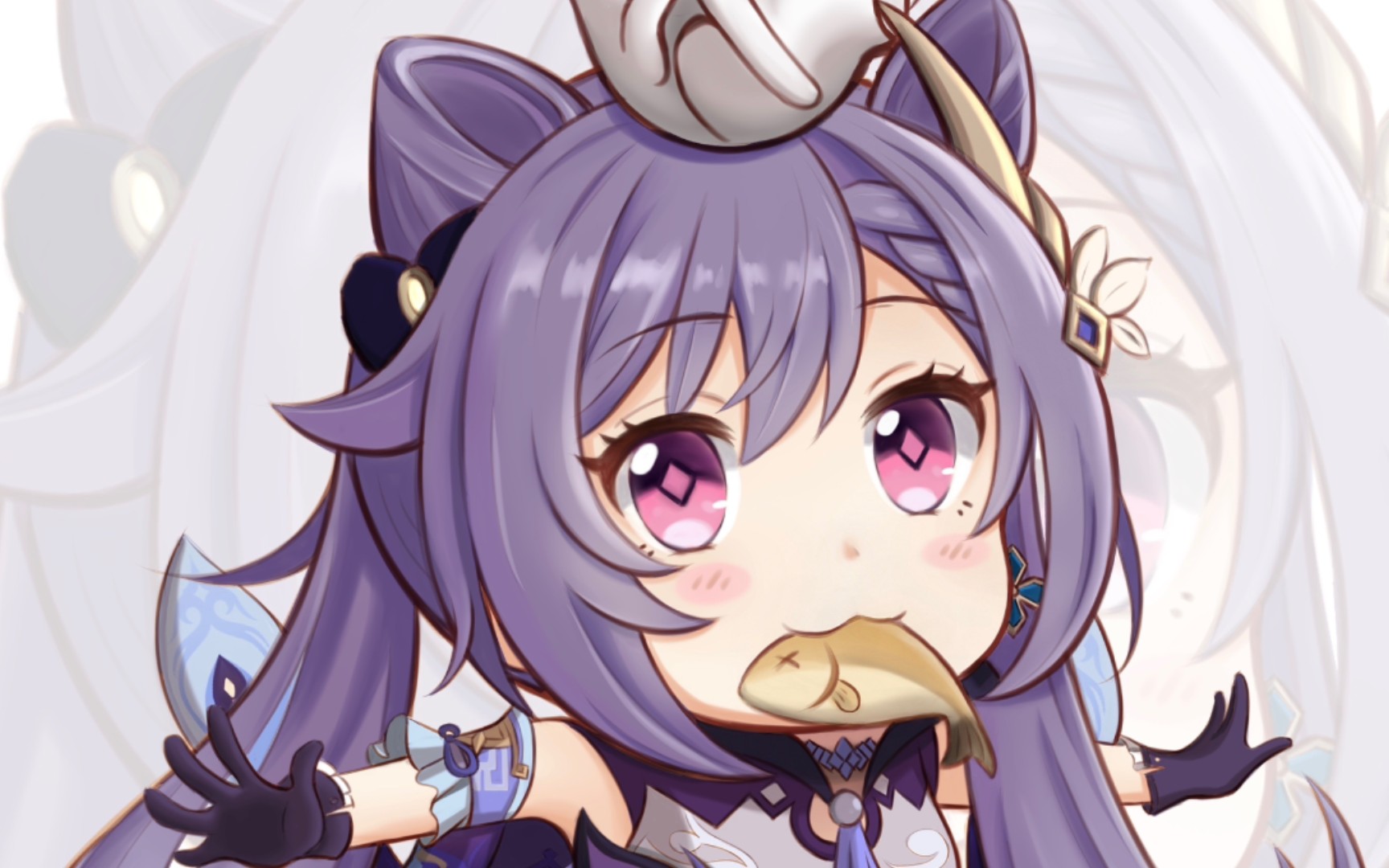 荧妹与刻晴的重击对比,后退或许是为了更好地打出下一次重击.