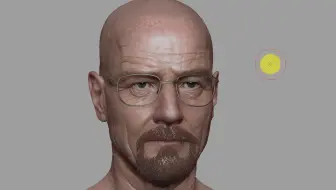 ZBrush雕刻人头3D，影视cg，超逼真