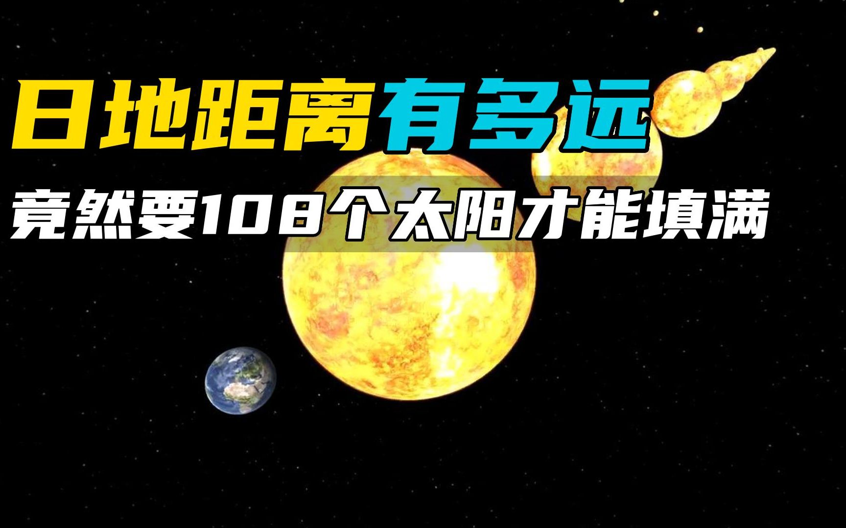 地球到太阳有多远?需要多少个太阳才能填满日地距离哔哩哔哩bilibili