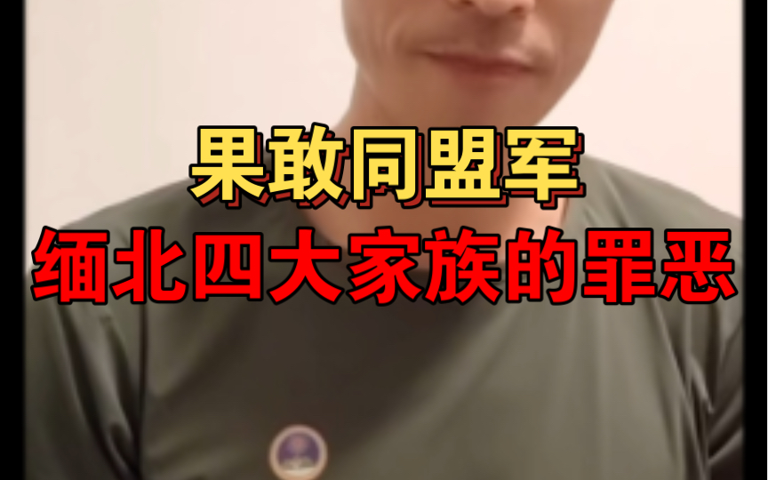 缅北最新情况!果敢同盟军谈缅北四大家族和老缅的罪恶!内容触目惊心!(视频可能会不见,请传𐟔妎奊›,谢谢啦家人们)哔哩哔哩bilibili