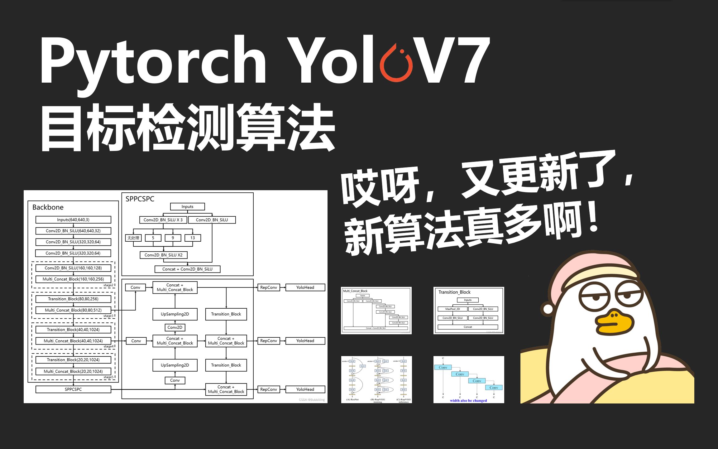 Pytorch 搭建自己的YoloV7目标检测平台(Bubbliiiing 源码详解 训练 预测)哔哩哔哩bilibili