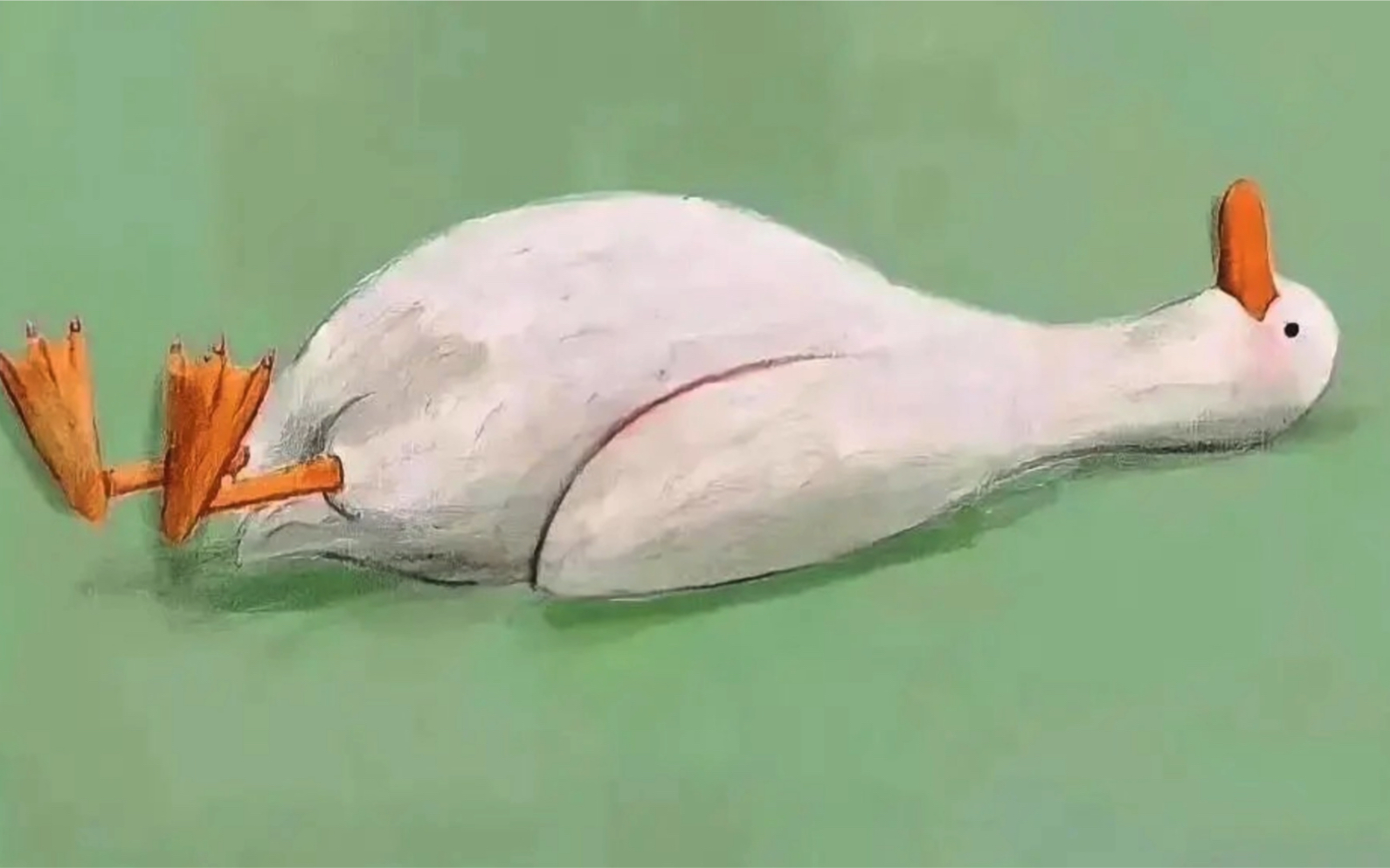 快来舒服一下吧!躺平鸭的小生活