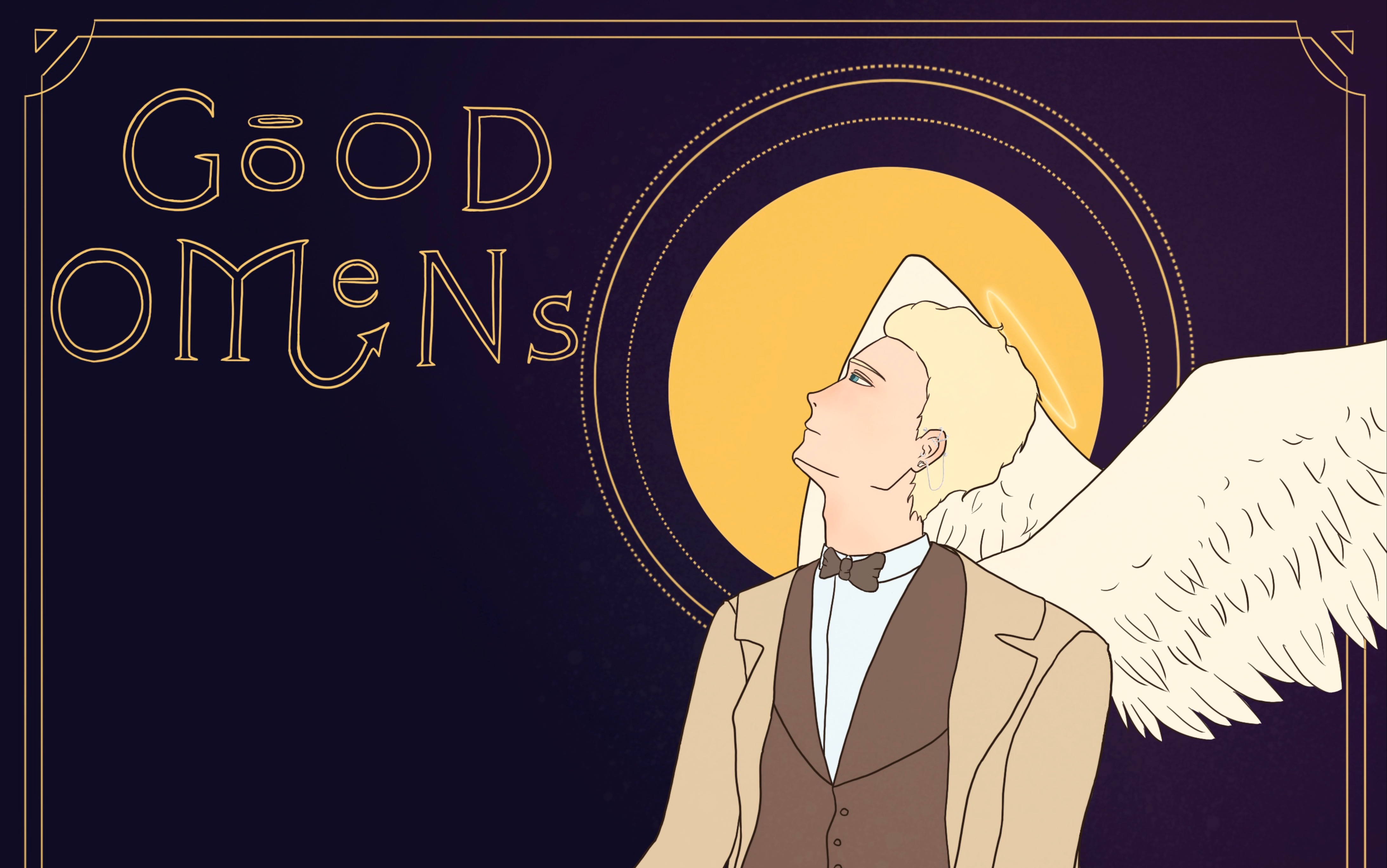 【procreate】好兆头good omens_哔哩哔哩 (゜-゜)つロ 干杯~-bili
