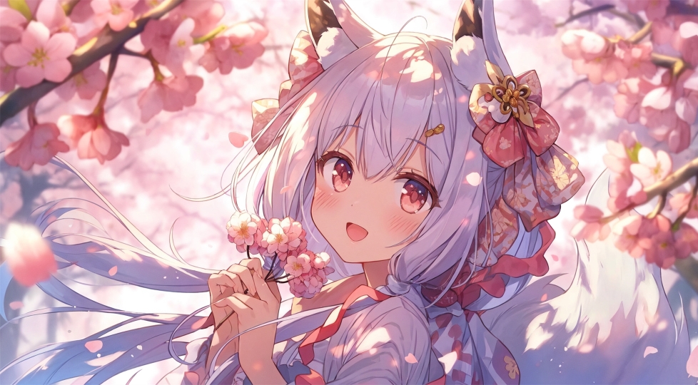 可爱的少女系列2(白毛少女)