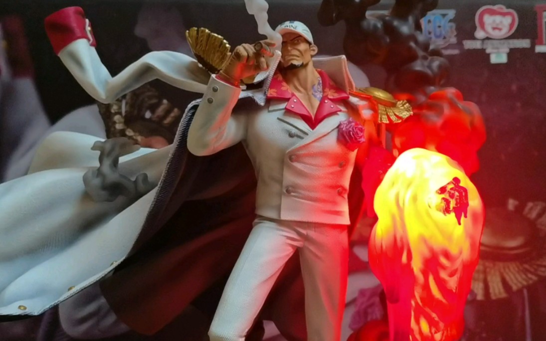 集美殿堂赤犬2.0 海贼王手办雕像展示