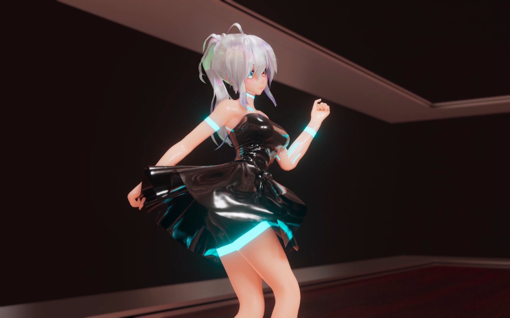 【弱音/布料mmd】炫光弱音的the night away