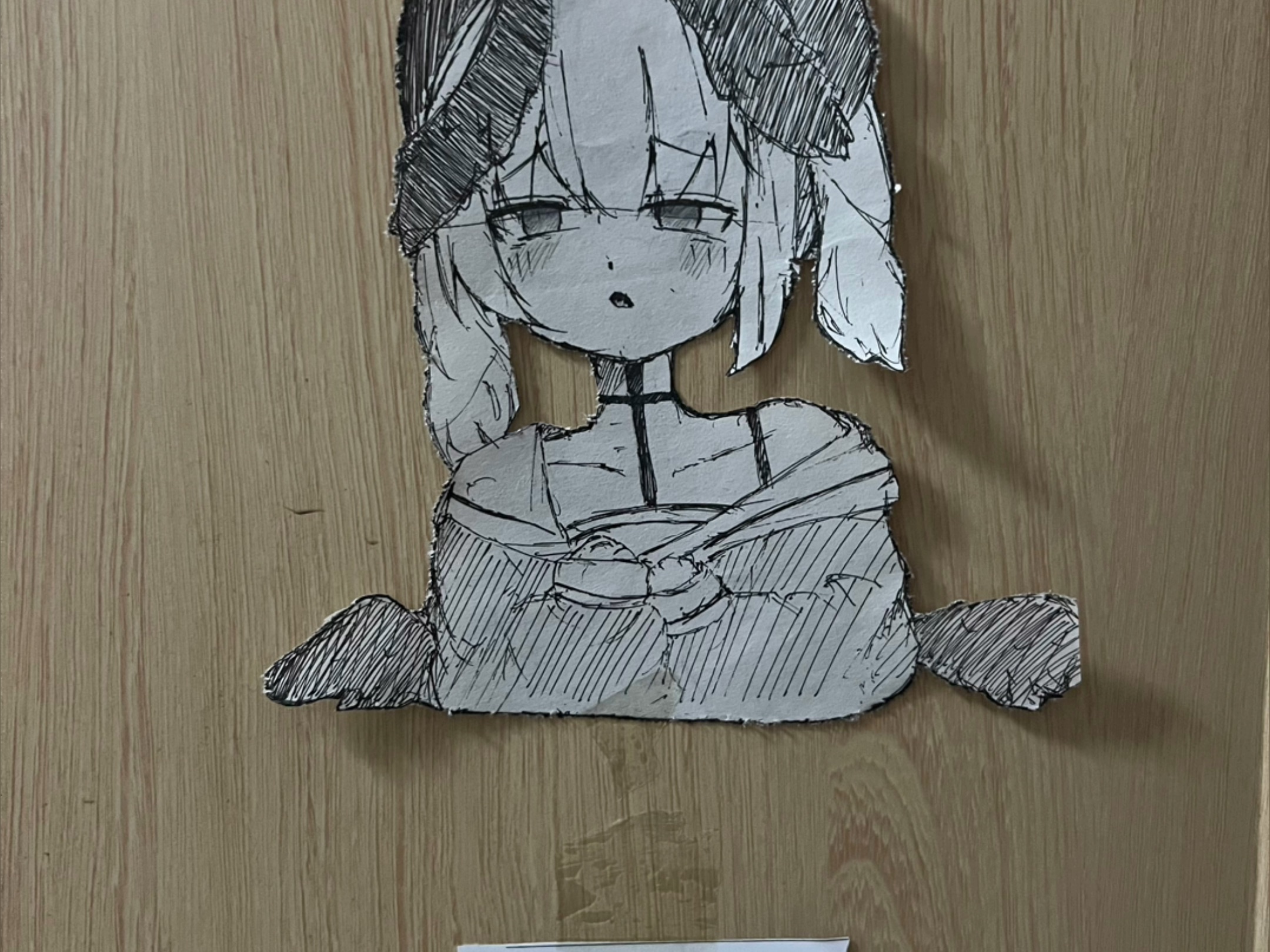 考试时画的,试卷是笑着写完的