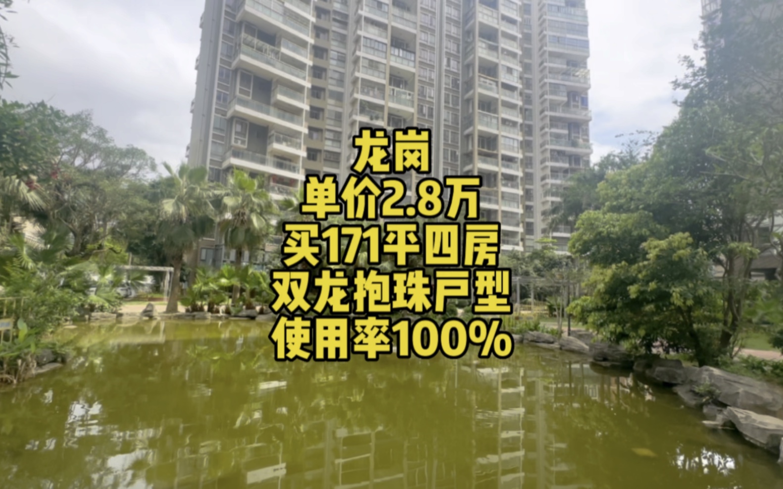 8万 买171平四房双龙抱珠户型,使用率100#好房推荐#抖音房产#房产