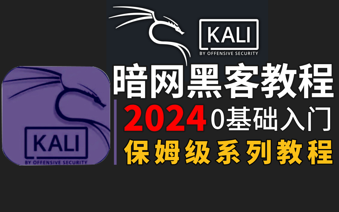 【网络安全教程】从零开始学暗网黑客技术教程(2024新手入门实用版)黑客技术2024零基础入门教程!!!哔哩哔哩bilibili