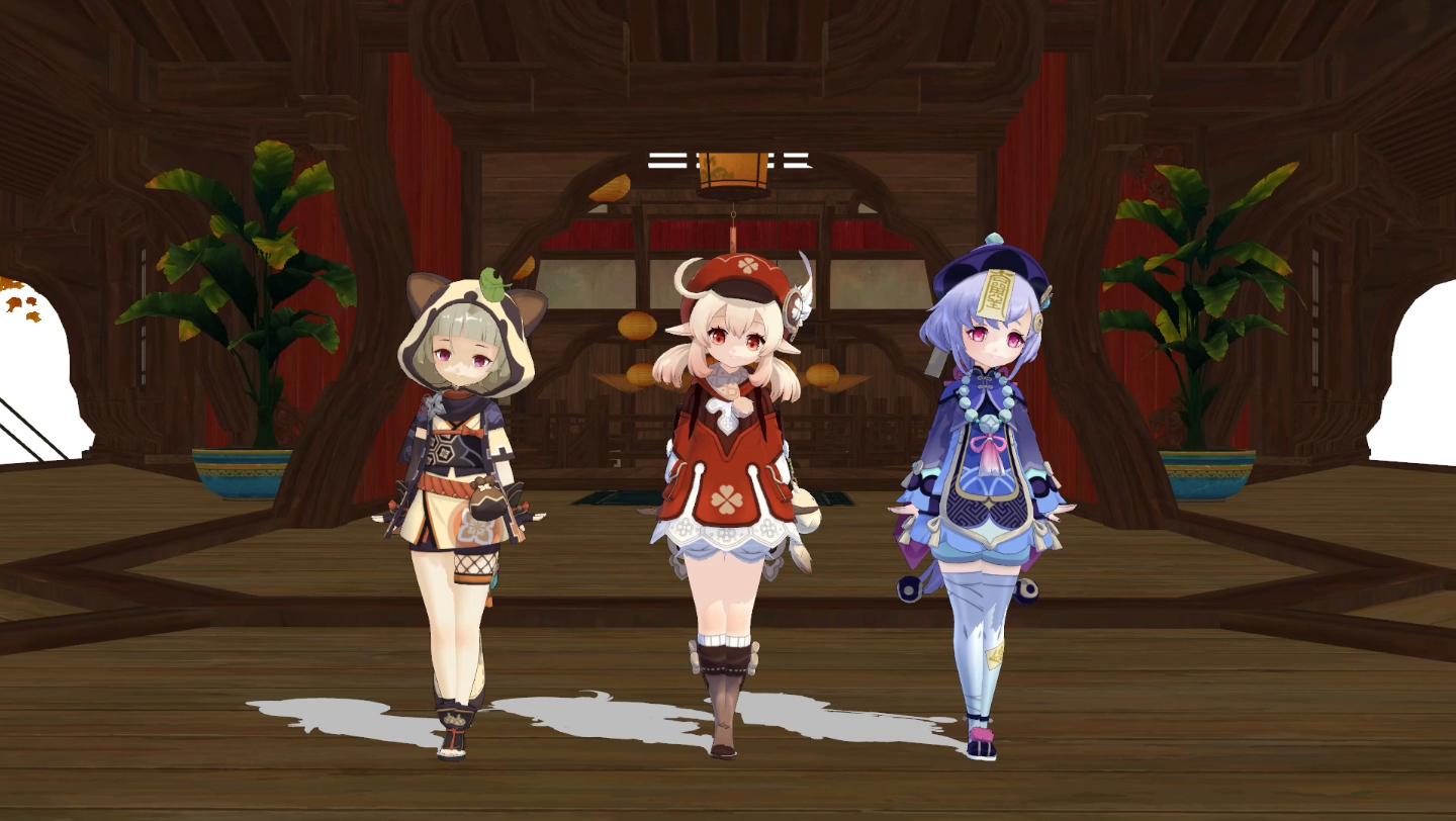 【原神】前方高萌!三小只跳兔子舞