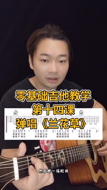 零基础吉他教学 弹唱 《兰花草 》