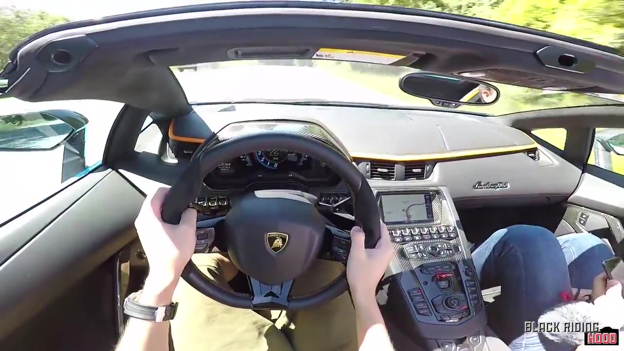 pov驱动器兰博基尼aventador s跑车lp740-4(不说话,声音纯正)