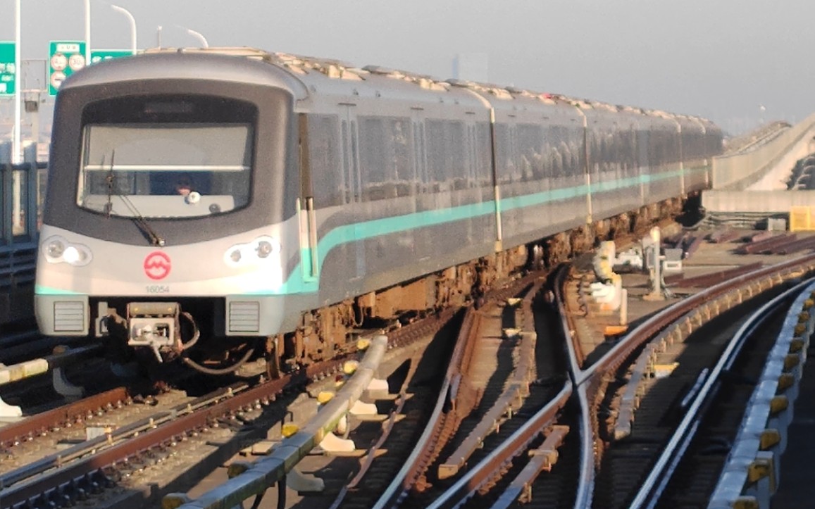 上海地铁16号线 直达车#16054(滴水湖方向)于7:49不降速越行罗山路站