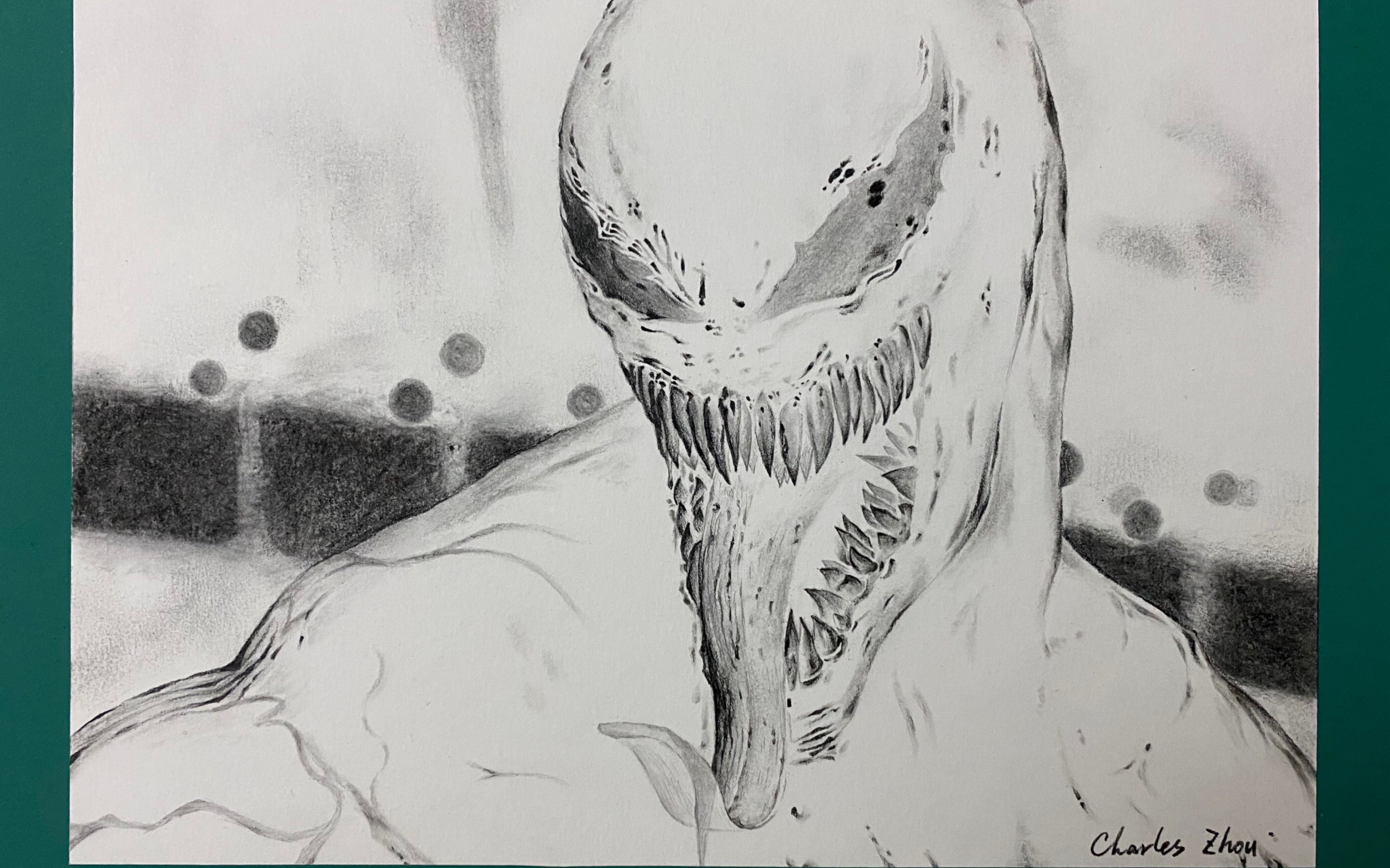 绘画新人,手绘"毒液"一枚