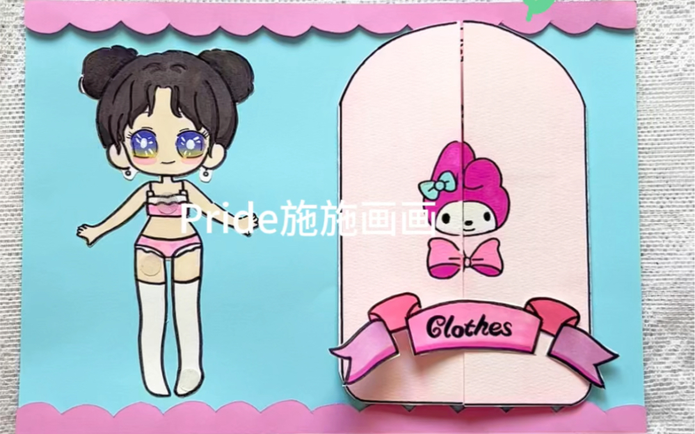 原创|英语clothes 立体手抄报哔哩哔哩bilibili