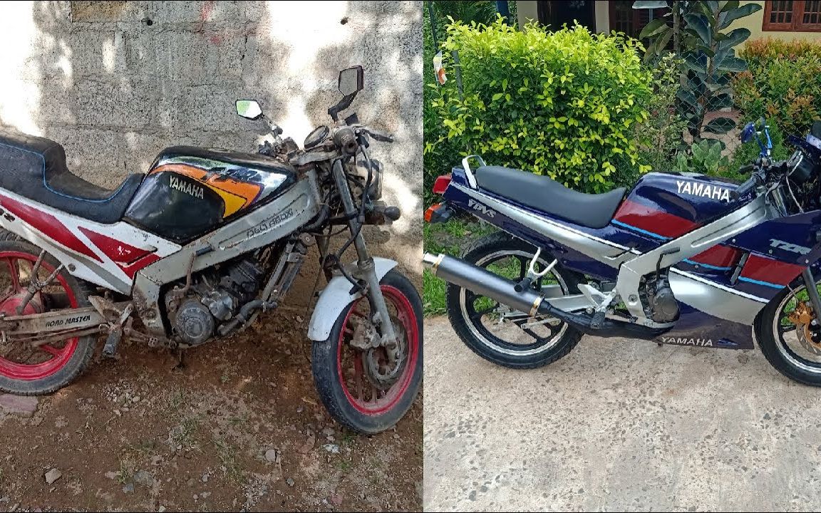 雅马哈tzr125整车翻新修复重建_哔哩哔哩 (゜-゜)つロ 干杯~-bilibili