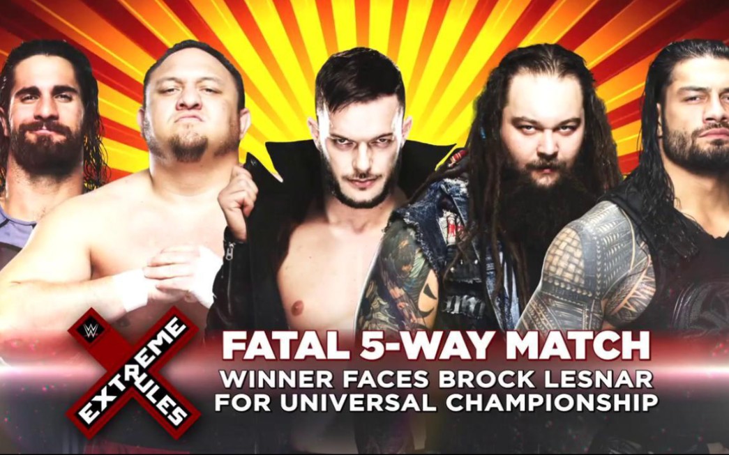 极限规则2017罗曼vs赛斯vs乔vs巴洛尔vs怀亚特全场剪辑