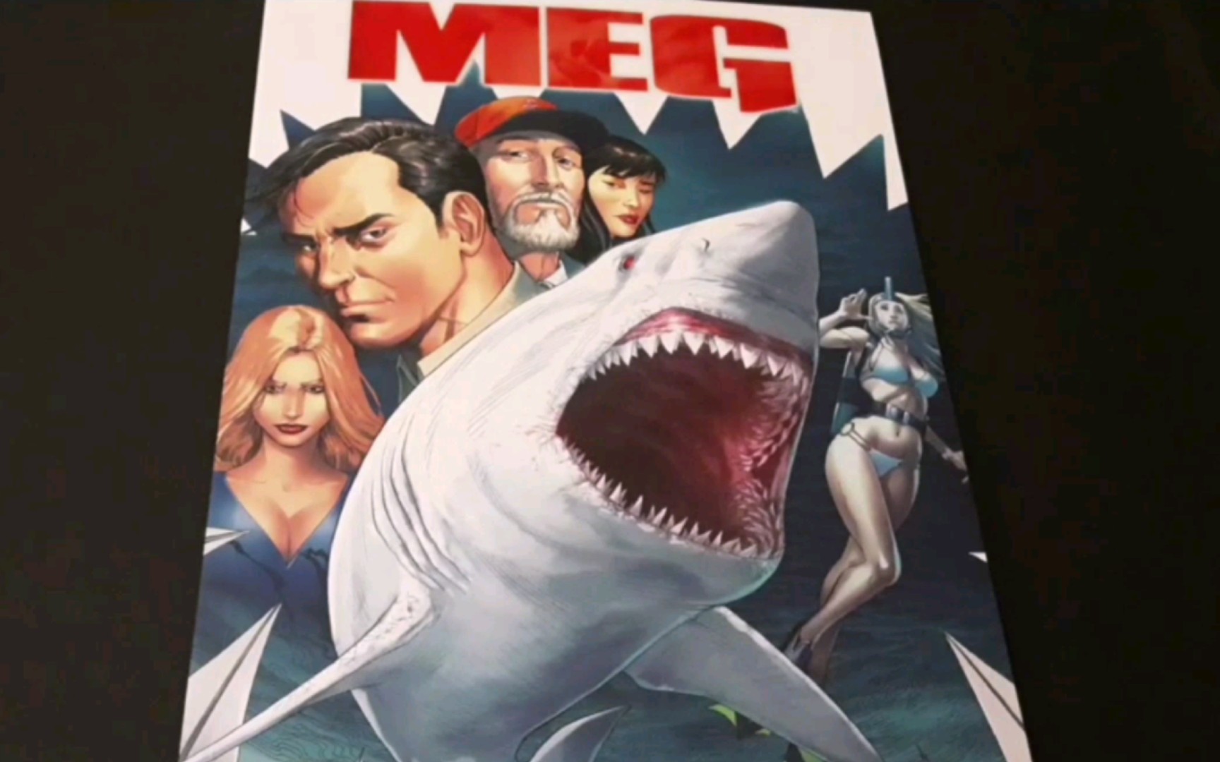 [图]【转载】《THE MEG》巨齿鲨原著小说漫画 侏罗纪巨鲨！