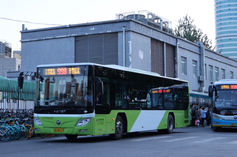 【北京公交】998路线路加车75046,34160出六里桥东公交场站