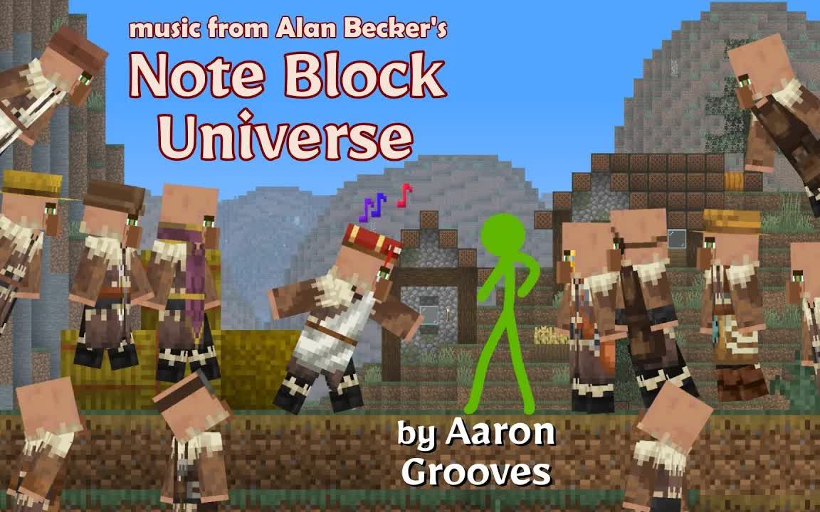 [图]场景三：村民大乐队🏘️ Aaron Grooves的音乐-Note Block Universe