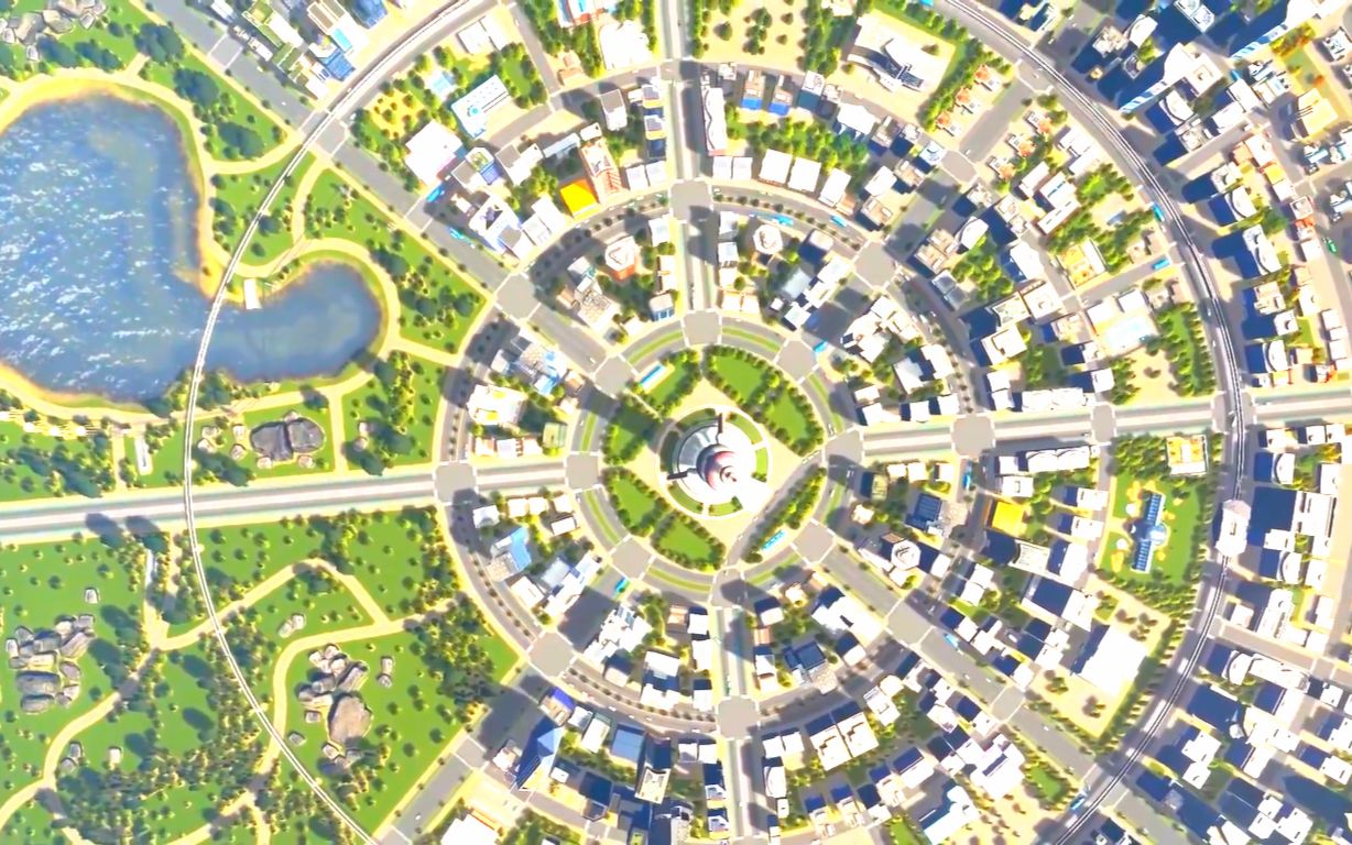 城市天际线布局规划图片