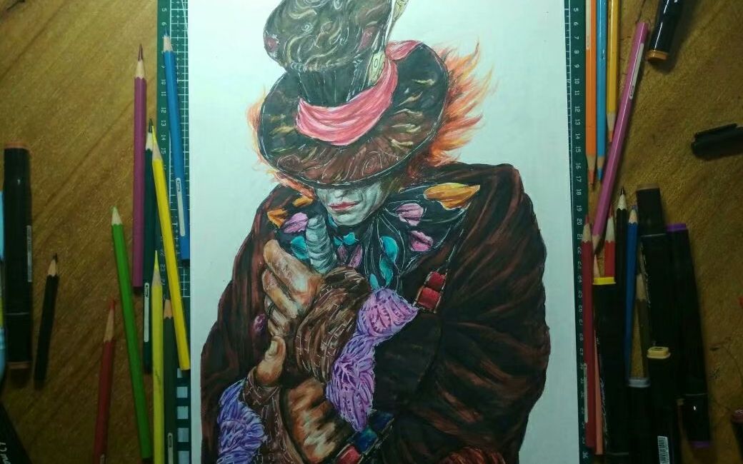 【手绘】新年快乐,各位,疯帽子先生祝大家新年风风火火!