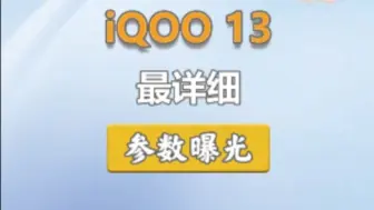 Tải video: iQOO 13详细参数对比