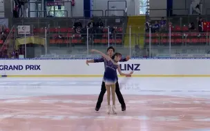 Download Video: 【23-24JGP②】中国小双史文凝/王志宇站上领奖台获得季军(78.22) 青年组大奖赛奥地利站双人自由滑 花样滑冰