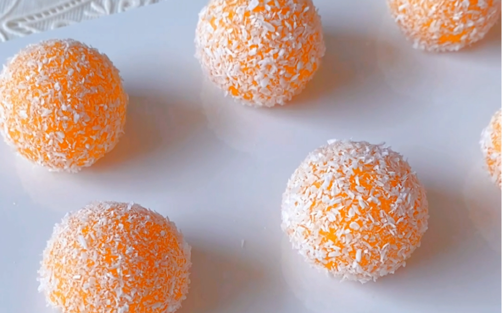 软糯香甜,红薯椰蓉球,特别好吃的小甜点,大人小孩都超爱