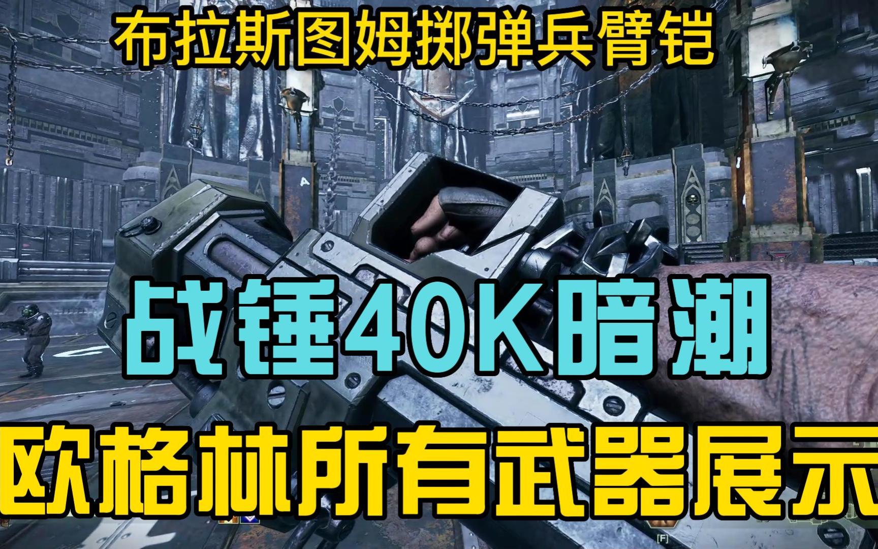 [图]黑暗工业风的武器实在是太棒了【战锤40K暗潮】欧格林（大聪明）所有武器展示