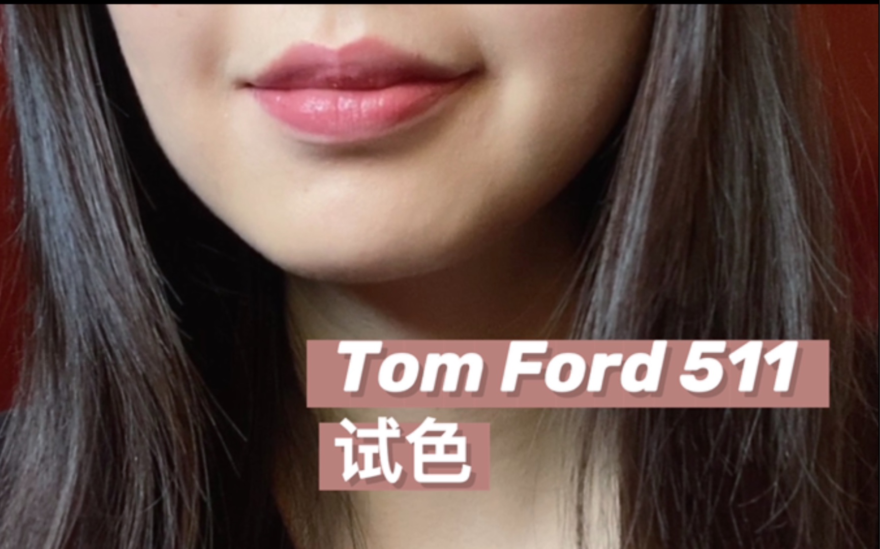 试色」Tom Ford 511｜TF511｜气质豆沙色｜附TF01&TF100对比-哔哩哔哩