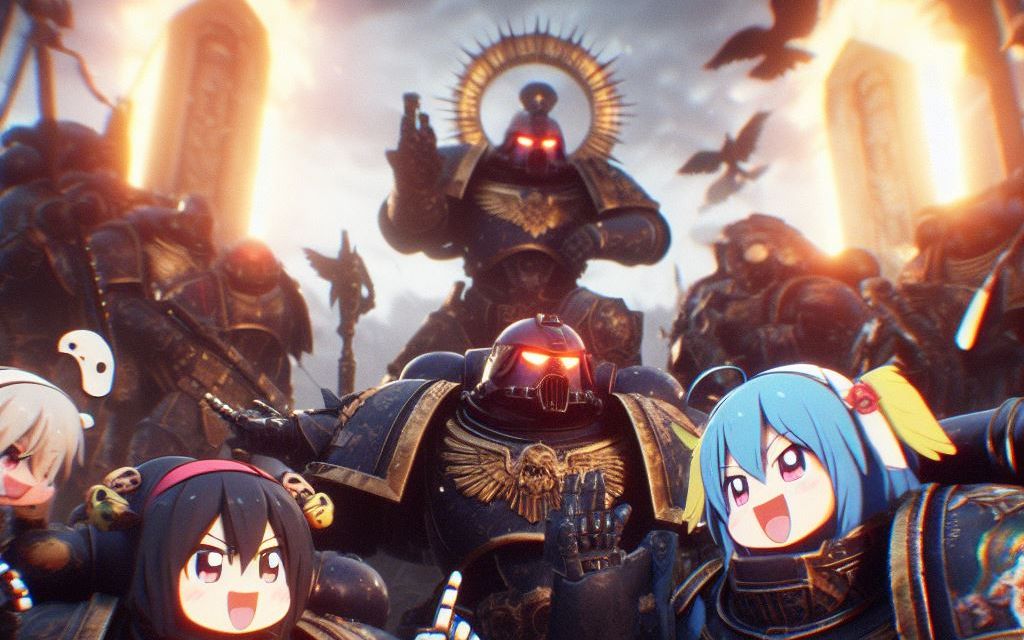 【战锤40k星际战士】泰图斯与欧克兽人warboss