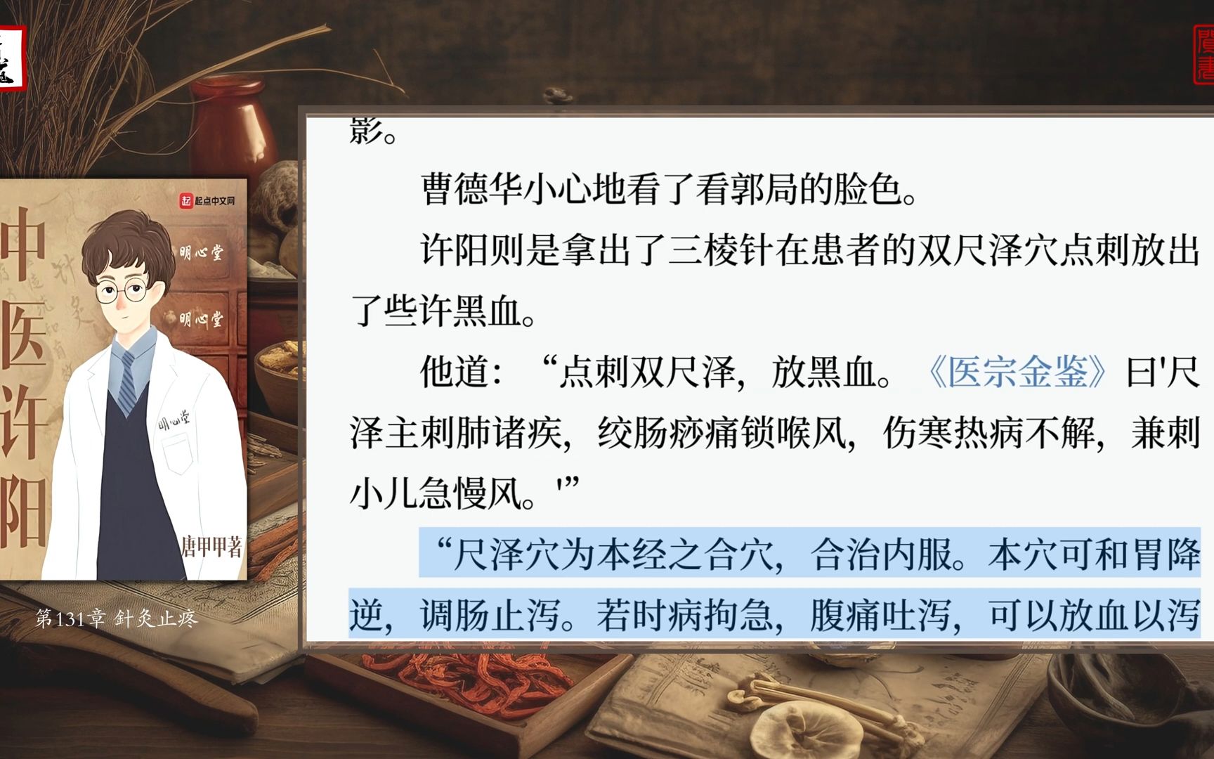 唐甲甲《中医许阳》14(第131至140章)可视有声书 乐道中医制作