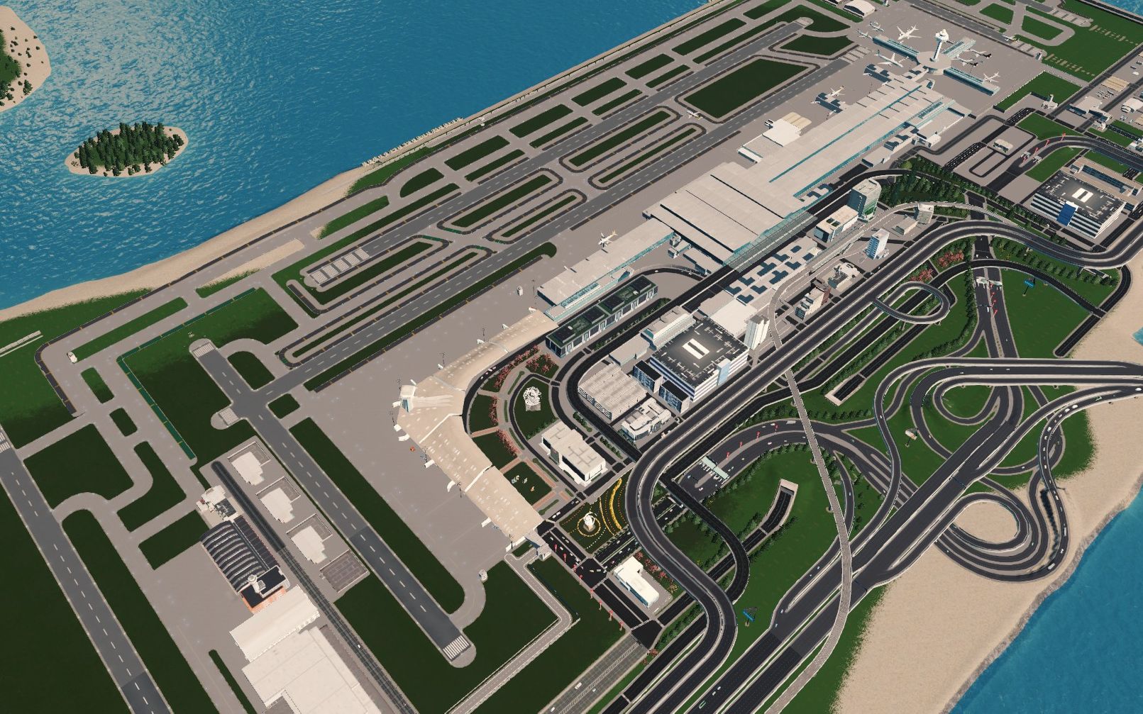 城市天际线国际机场图片