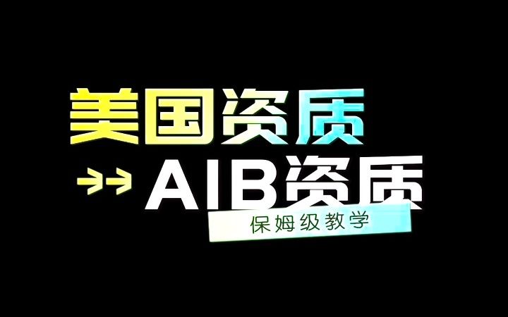 什么是AIB资质?哔哩哔哩bilibili